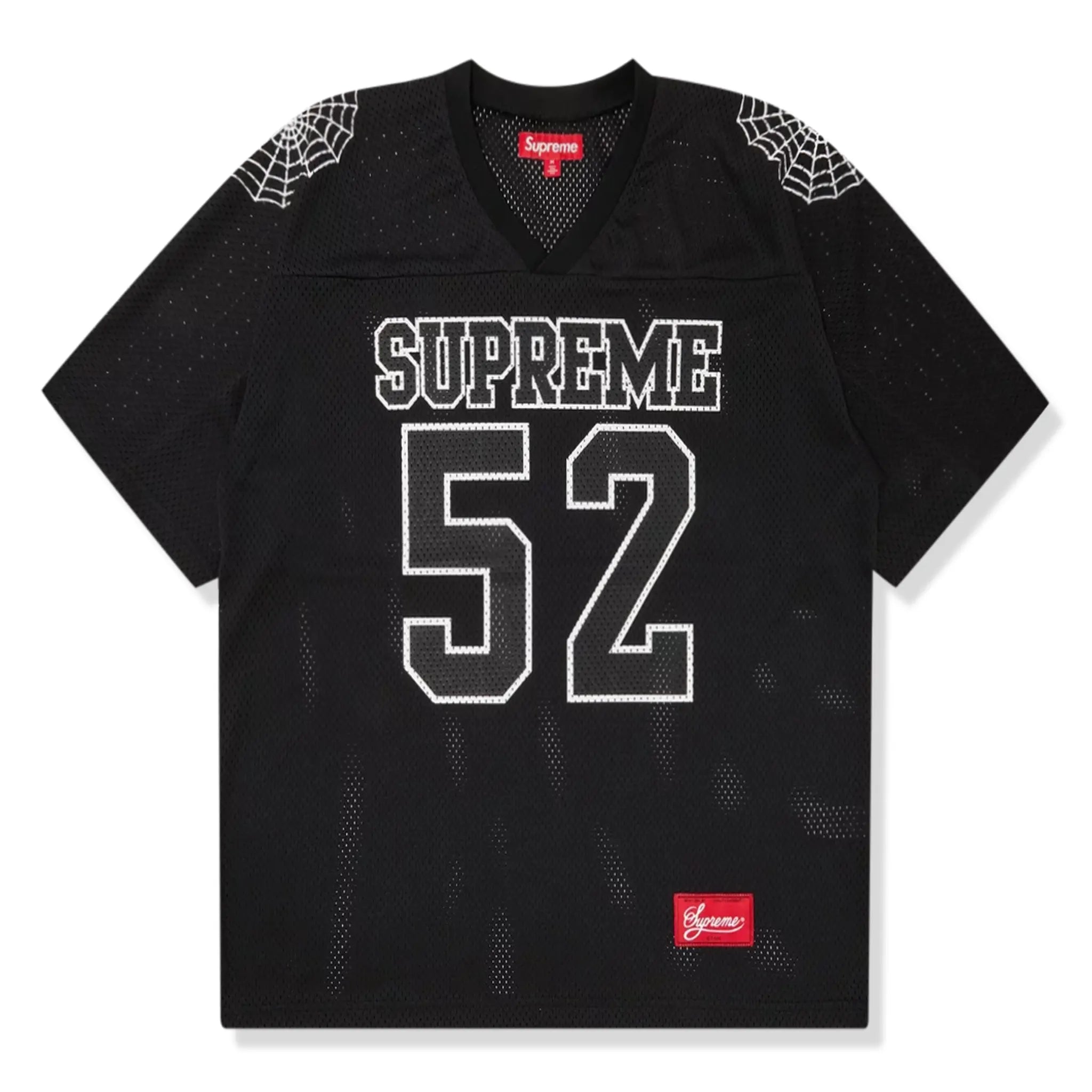 Supreme Spiderweb Black Football Jersey - Men's Sports Performance Shirt for Training & Games - Perfect for Football, Soccer, and Fan Apparel
