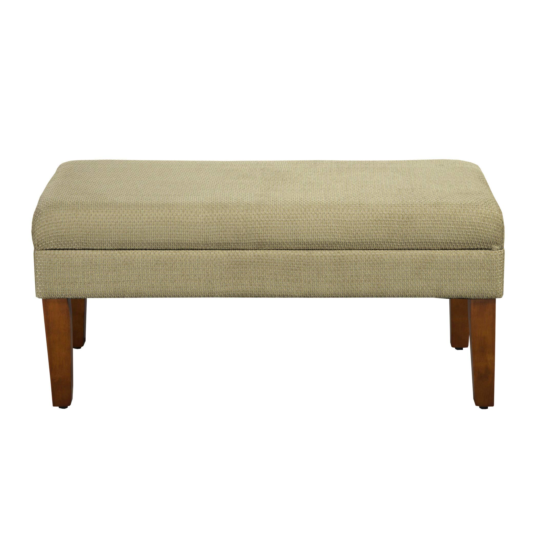 Benjara Lift Top Storage Wooden Bench - Beige & Brown - Perfect for Entryway, Living Room, or Bedroom Storage