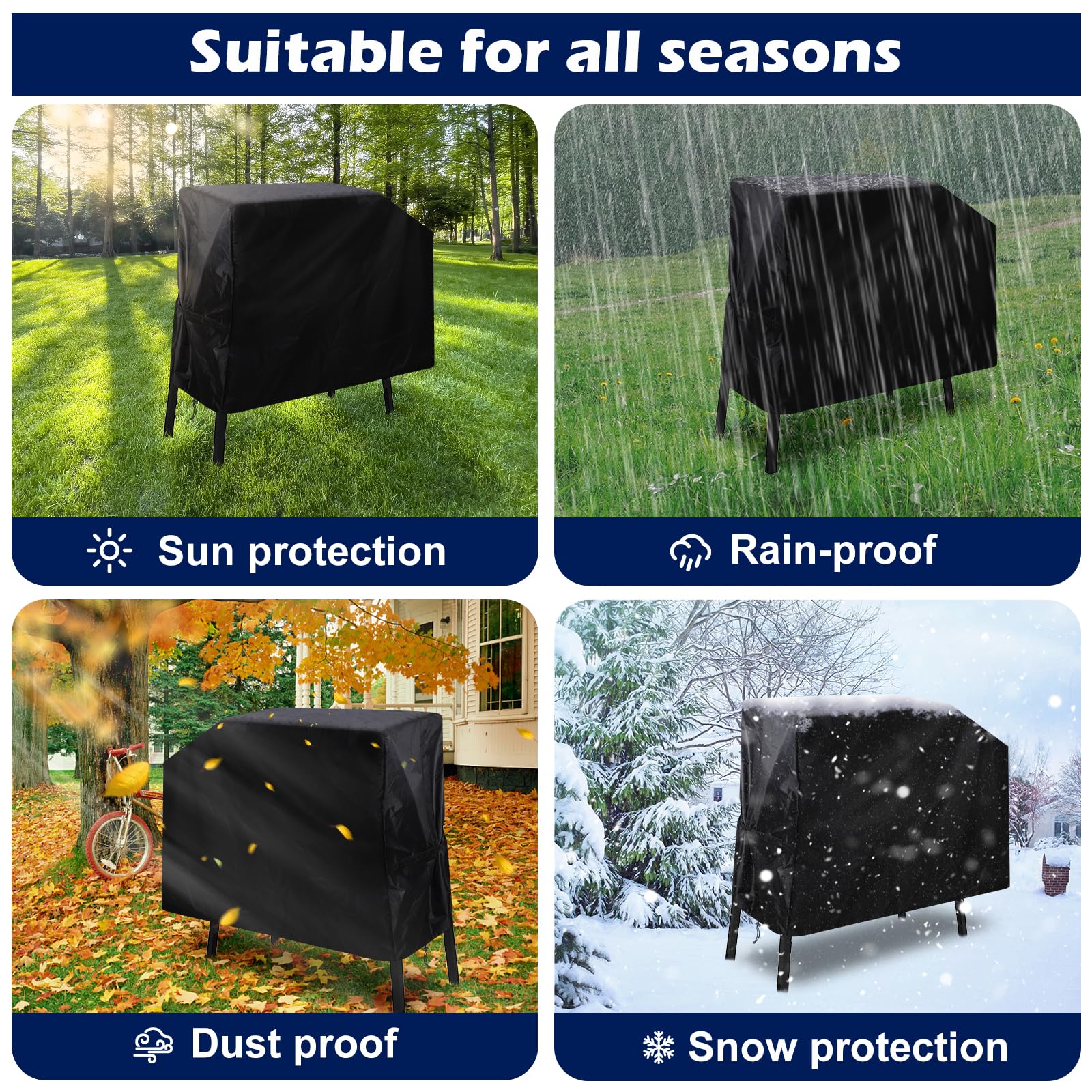 Blackstone 22 & 17 Inch Griddle Grill Cover - Waterproof, UV Resistant, Rip-Proof Material with Hood & Stand (Cover Only) - Perfect for Outdoor Cooking, Camping, and Backyard BBQs