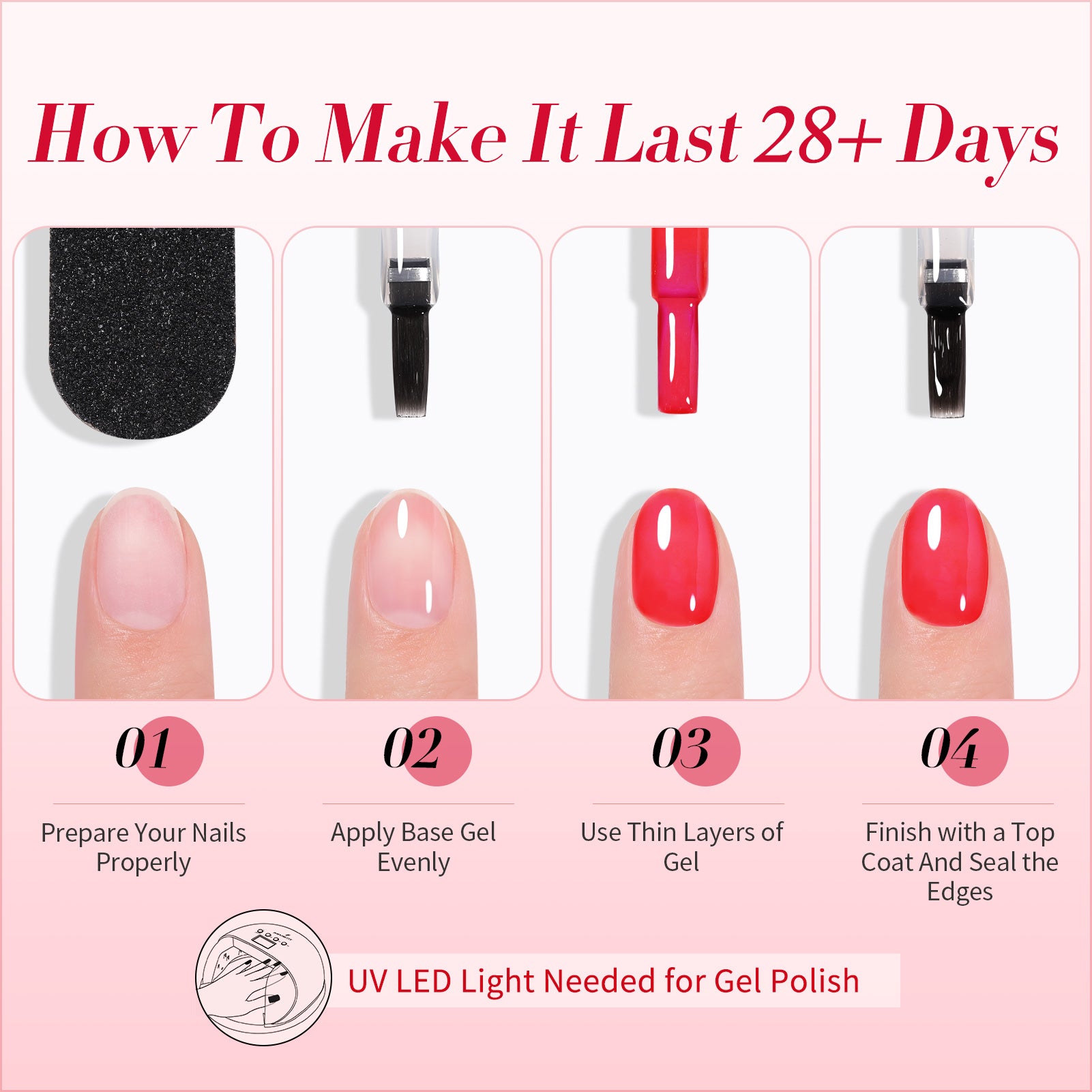 Milky Jelly Gel Polish - Ruby Regalia #01 (7ml) | Long-Lasting Nail Polish for Manicures & Pedicures | Perfect for Salon, Home Use & Special Occasions