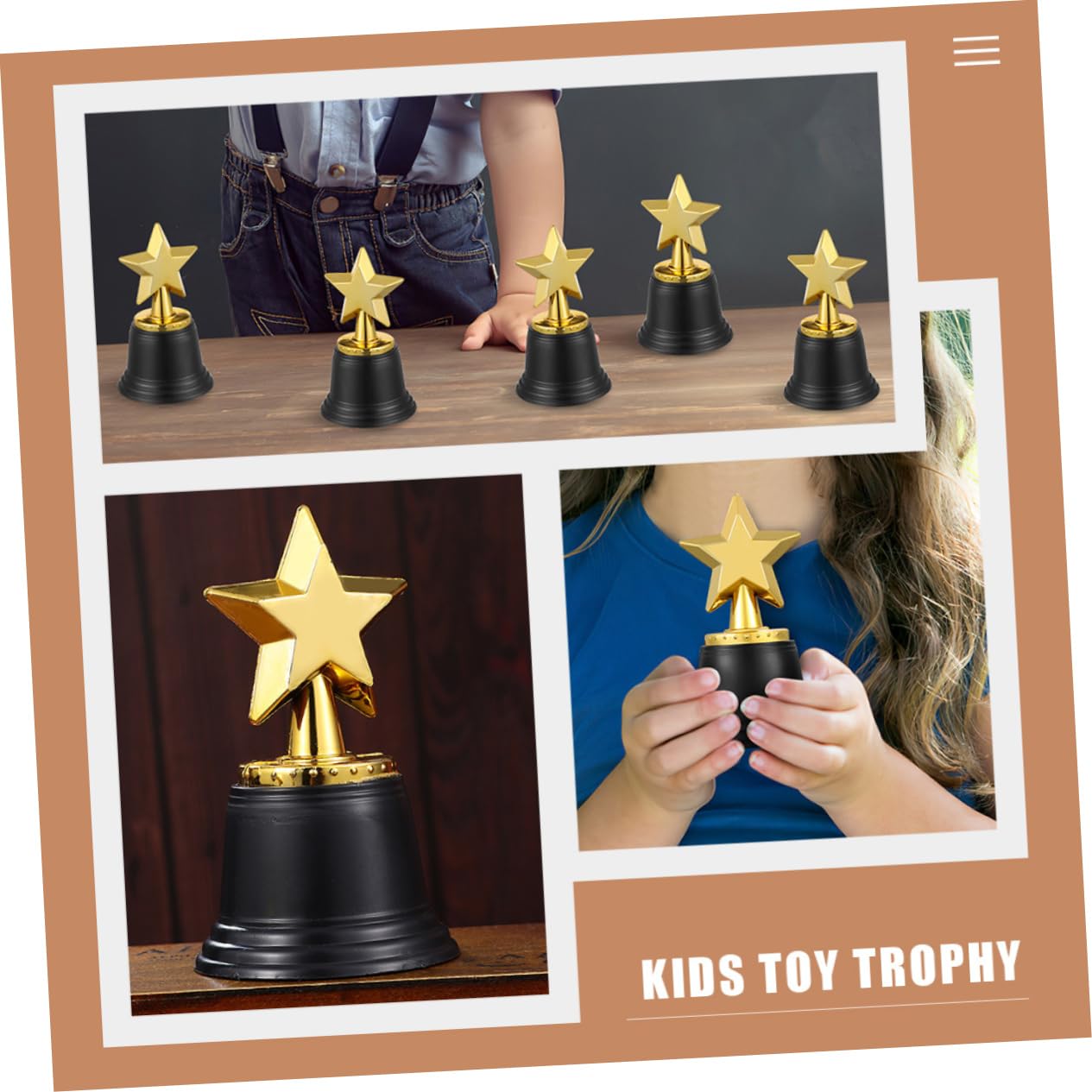 Kids Sports Trophy Set - 12 Pack Plastic Award Trophies for Children's Games, Competitions & Party Prizes | Perfect for Soccer, Basketball, Baseball Tournaments & School Award Ceremonies
