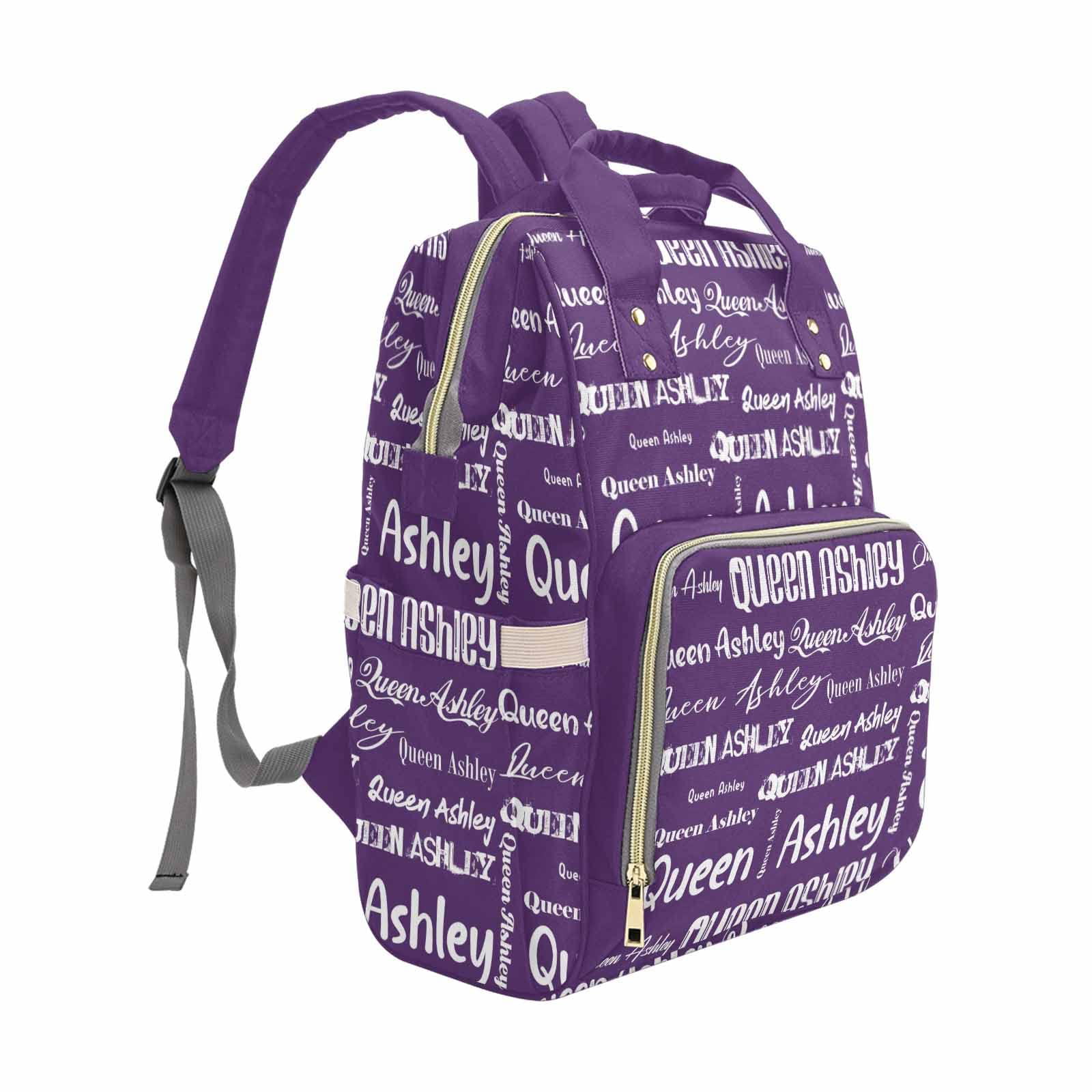 Personalized Mommy Nursing Bag with Purple Background - Custom Name Diaper Bag for Baby Girl & Boy | Perfect for Hospital Visits, Daycare & Travel
