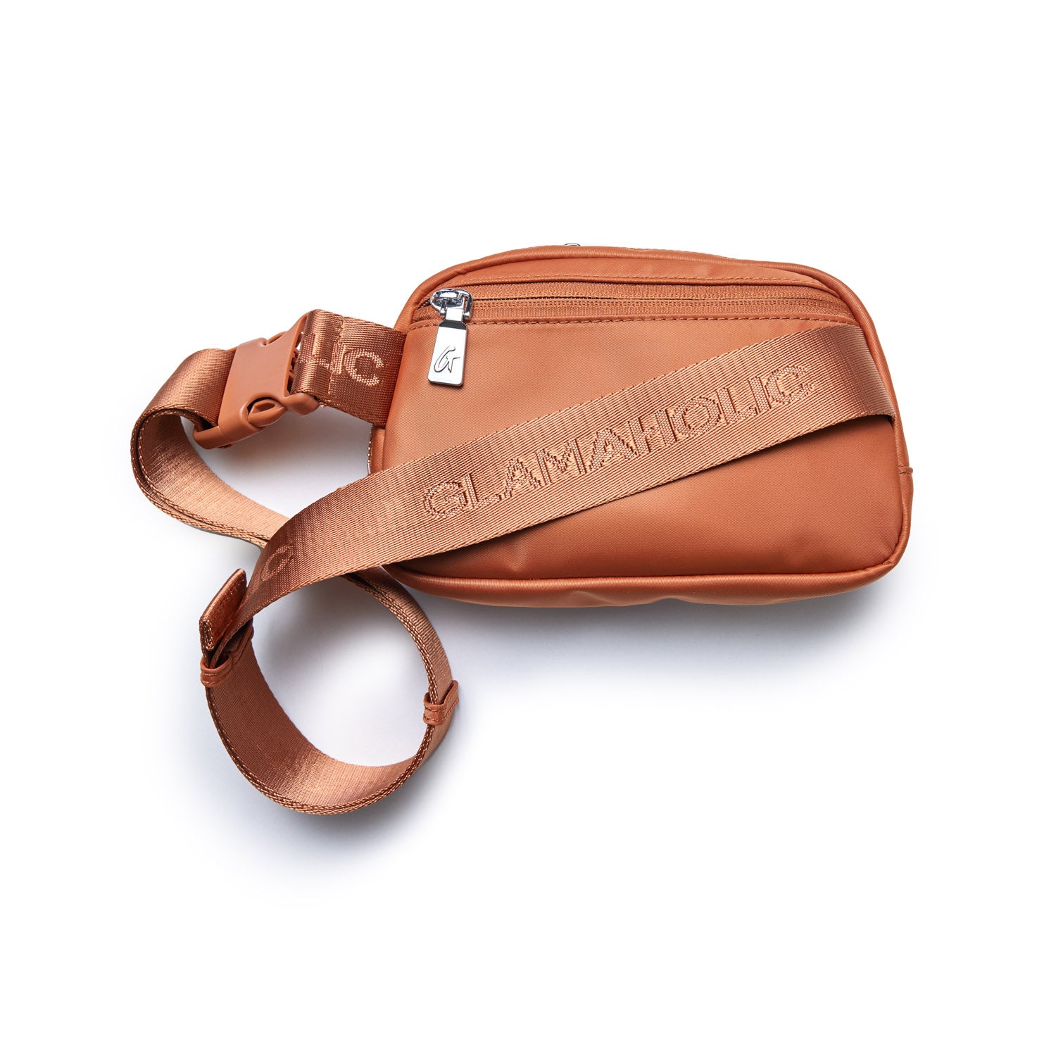 Waterproof Nylon Fanny Pack Waist Bag - Brown | Adjustable Belt for Hiking, Running, Travel & Outdoor Activities