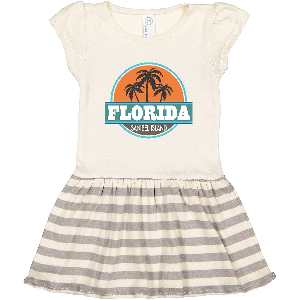 Inktastic Sanibel Island Florida Beach Cities Toddler Dress - Cute Summer Outfit for Girls, Vacation & Playtime
