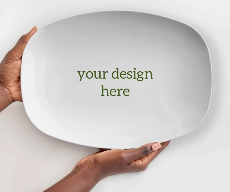 Personalized BBQ Serving Tray for Grandpa - Custom Grill Platter for Father's Day, Birthday & Christmas Gifts from Grandkids - Perfect for Outdoor BBQ, Picnics & Family Gatherings