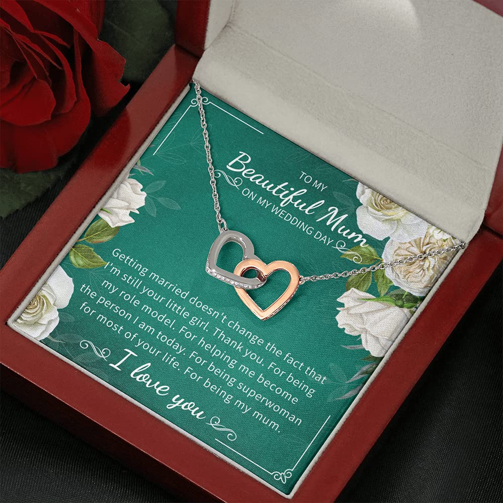 Elegant Mother of the Bride Necklace Gift - Personalized Jewelry for Wedding Day from Daughter or Bride | Perfect for Ceremony, Reception & Special Occasions