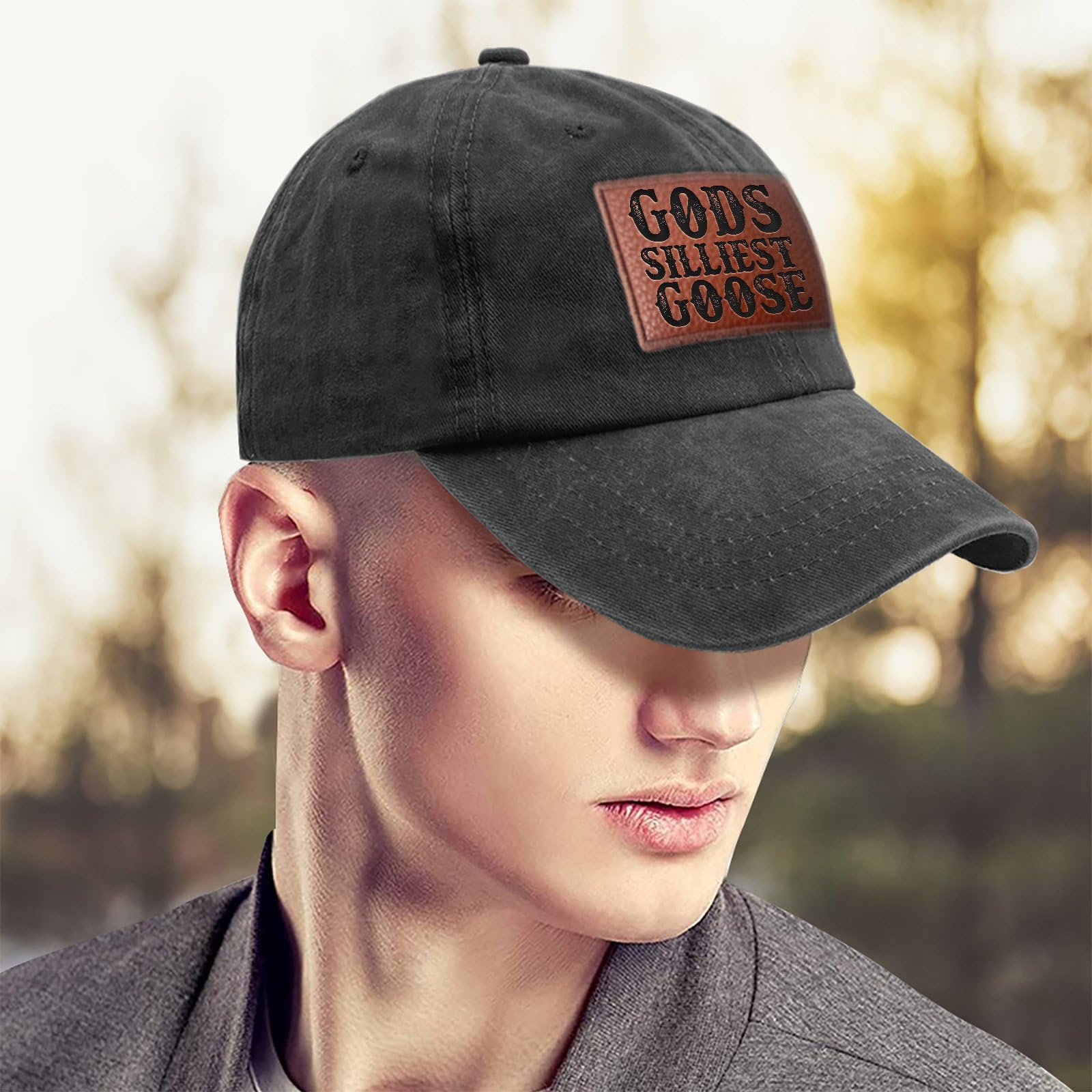 Funny Goose Baseball Cap for Women - Trendy Animal Print Hat for Casual Outfits & Costume Parties