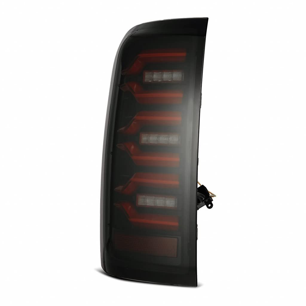 AlphaRex LUXX-Series LED Tail Lights for Chevy Silverado 1500 (2014-2018) - Black-Red Housing - Driver & Passenger Side Pair - Upgrade Your Truck's Style & Visibility for Night Driving & Off-Road Adventures