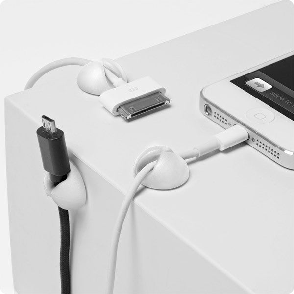 Bluelounge Cabledrop Mini - Cable Management Organizer for Desk & Home Office - Keep Wires Tidy Under Desk, Behind TV, or in Workspace