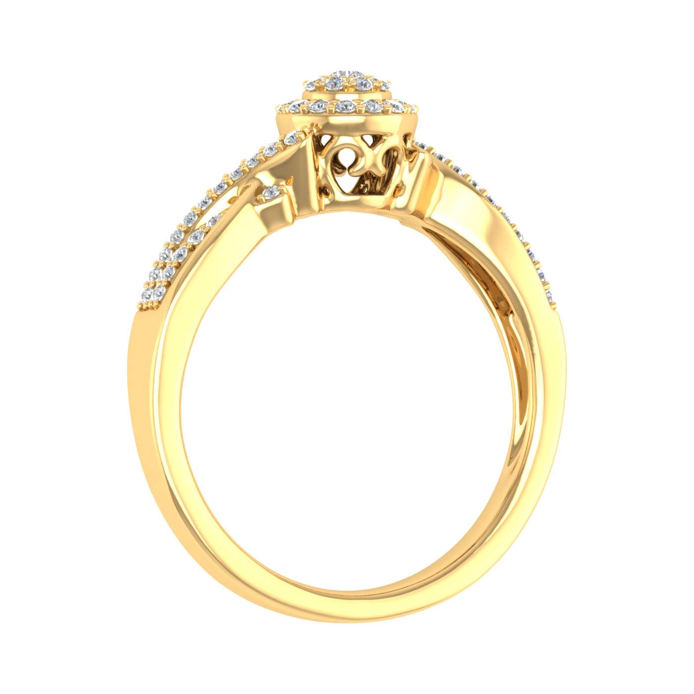 1/4 Carat Round Diamond Engagement Ring in 10K Gold - IGI Certified, Perfect for Proposals, Anniversaries & Bridal Jewelry Gifts