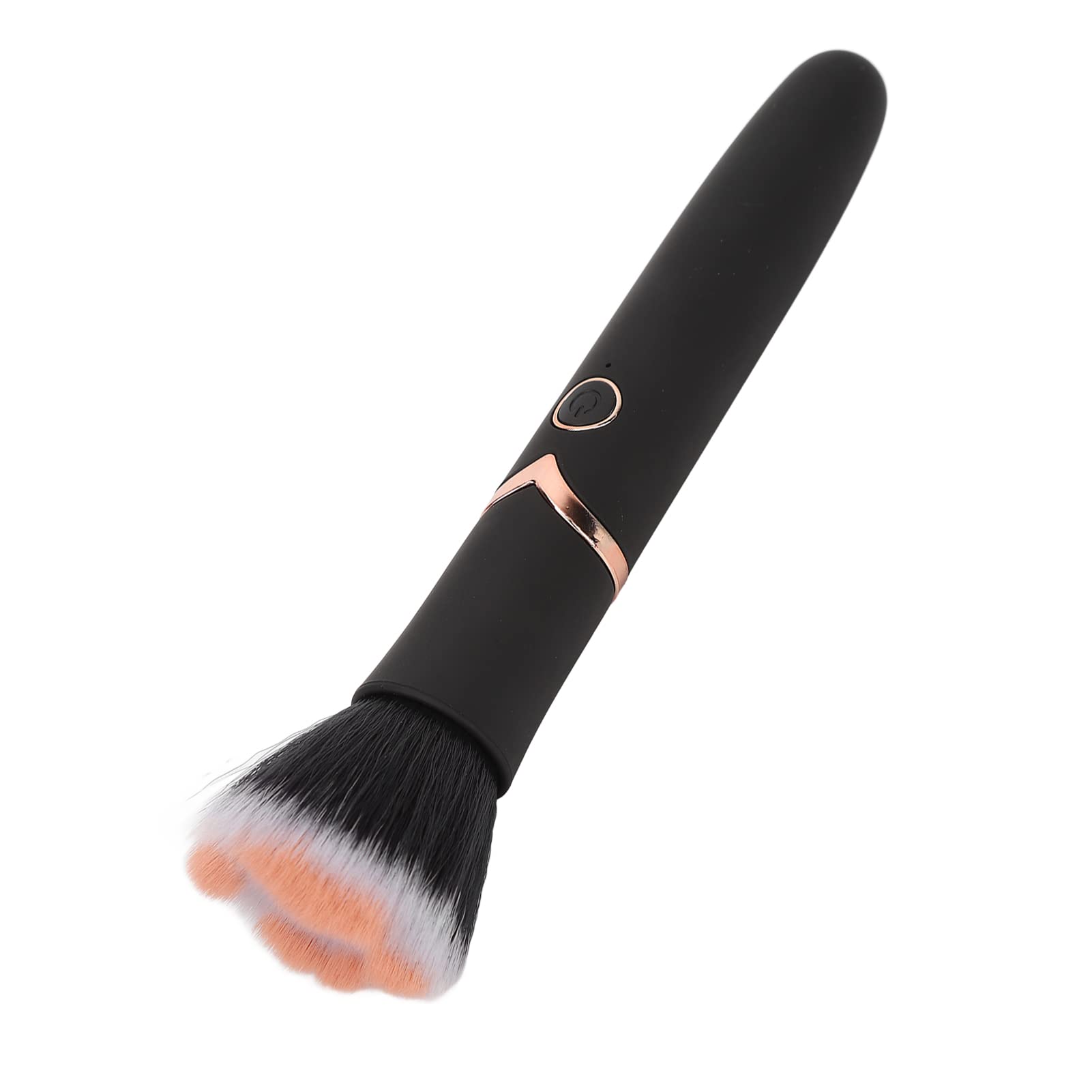 10-Speed Electric Makeup Brush for Foundation Blush & Loose Powder - Rechargeable Vibrating Massage Brush (Black) - Perfect for Home & Travel Makeup Application