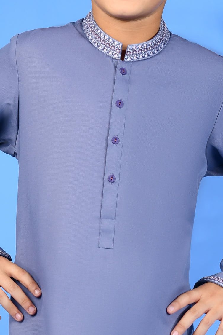 Stylish Blended Lilac Kurta Trouser Set by J. Junaid Jamshed - Elegant Pakistani Outfit for Women, Perfect for Eid, Weddings & Special Occasions