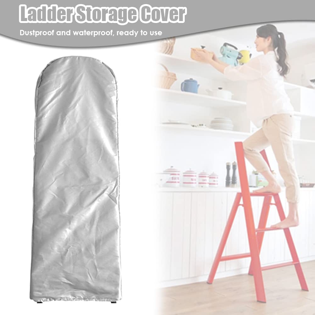 Waterproof Folding Ladder Cover with Drawstring - UV Protection for Outdoor & Garden Storage