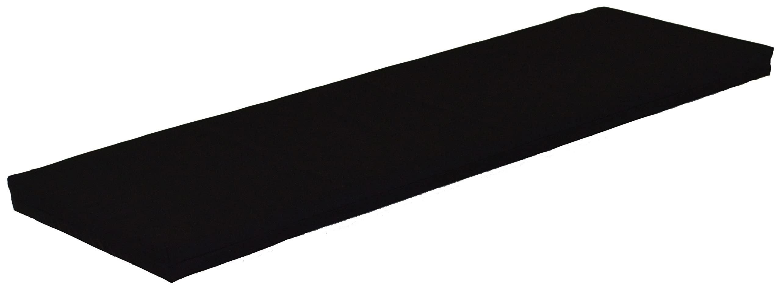 4' Bench Cushion for Outdoor & Indoor Use - Waterproof Black Seat Pad - Perfect for Patio, Deck, Garden & Home Furniture - Furniture Barn USA