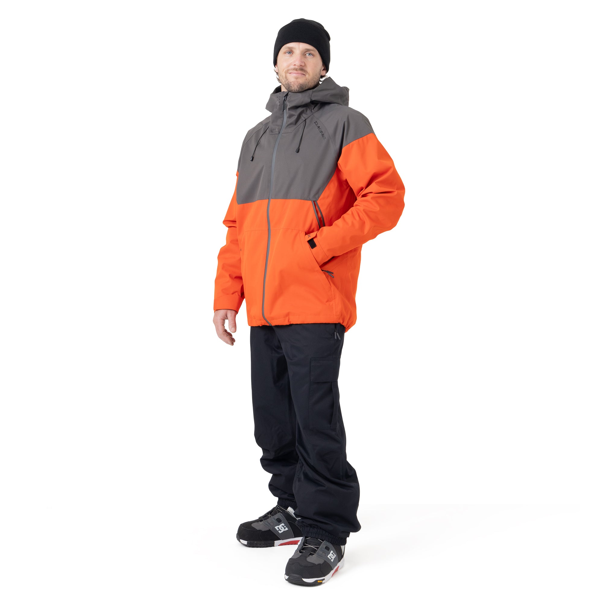 10K Waterproof Shell Jacket for Men & Women - Lightweight Windproof Raincoat for Hiking, Camping & Outdoor Activities - Ash Color
