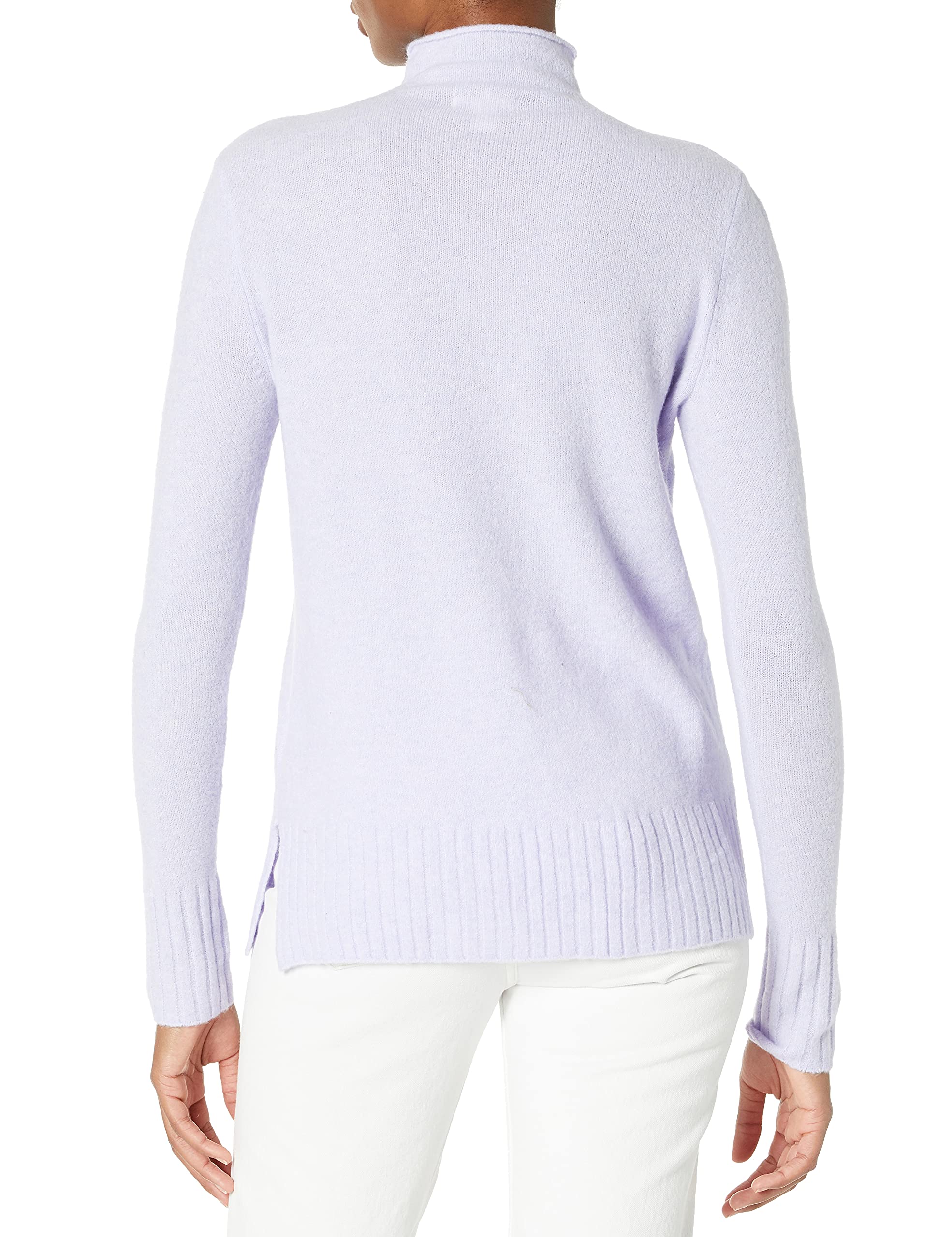 Goodthreads Women's Mid-Gauge Stretch Funnel Neck Sweater - Soft Cozy Pullover for Fall & Winter - Perfect for Office, Date Night & Casual Outfits