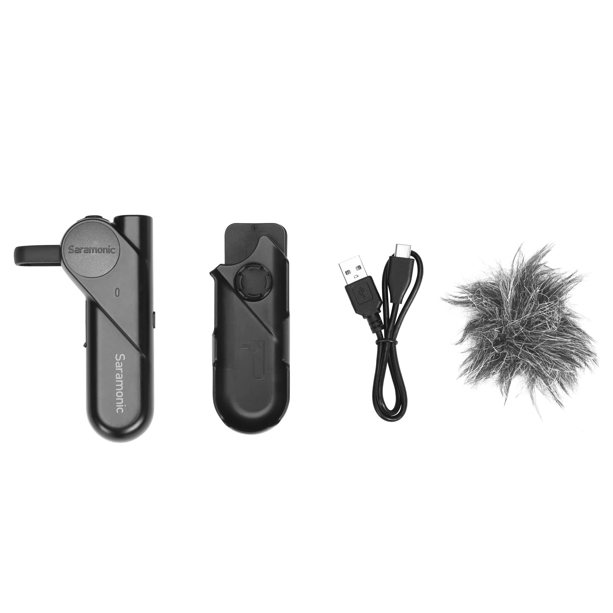 Saramonic BTW Wireless Bluetooth Clip-On Microphone with 3.5mm Headphone Jack & Noise Cancelling - Compatible with Computer, Smartphone, Tablet, Laptop - Perfect for Podcasting, Streaming, Video Conferencing & Online Meetings (Black)