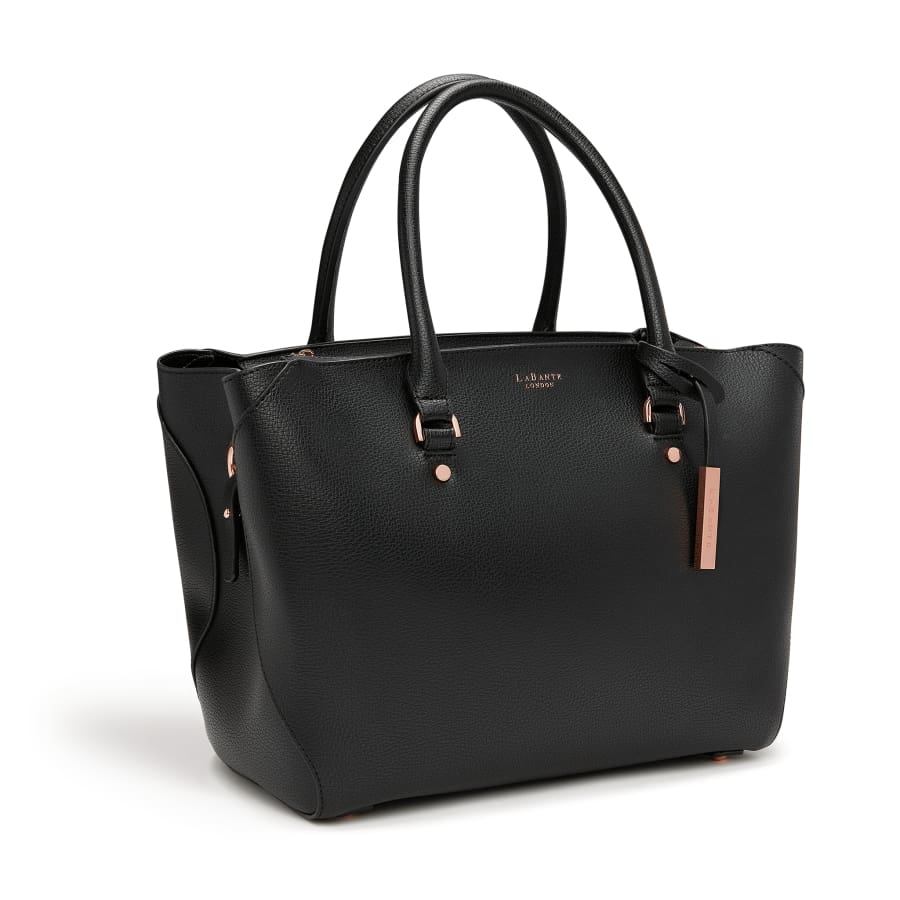 Sophie Vegan Leather Tote Bag for Women - Stylish Black Crossbody Purse for Work, Travel & Everyday Use