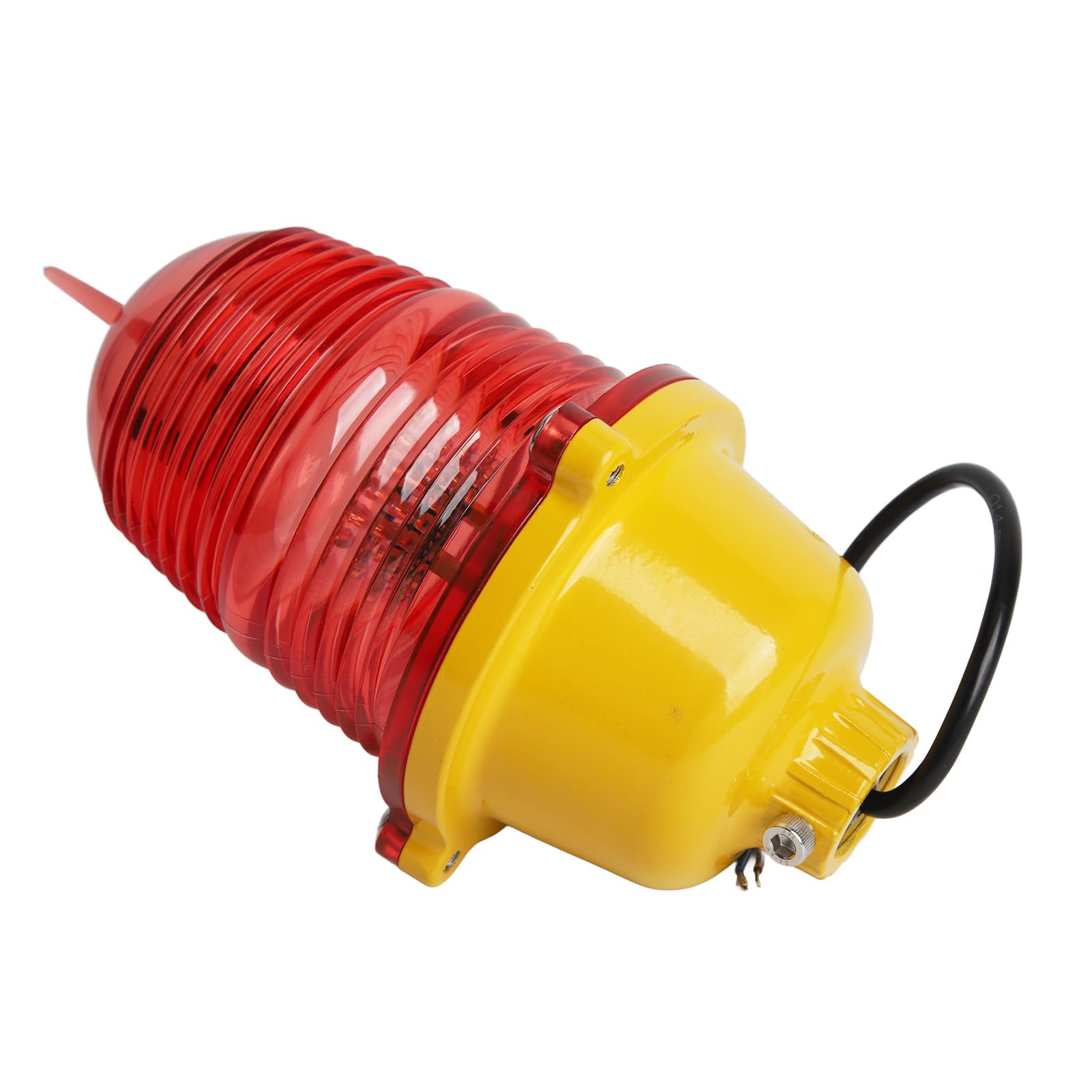 Super Bright Adjustable Tower Aviation Obstruction Light - Impact Resistant FAA Compliant Red Warning Light for Marine Boats, Buildings & Wind Turbines (AC110V Constant On) - Ideal for Night Navigation Safety & High-Risk Area Visibility