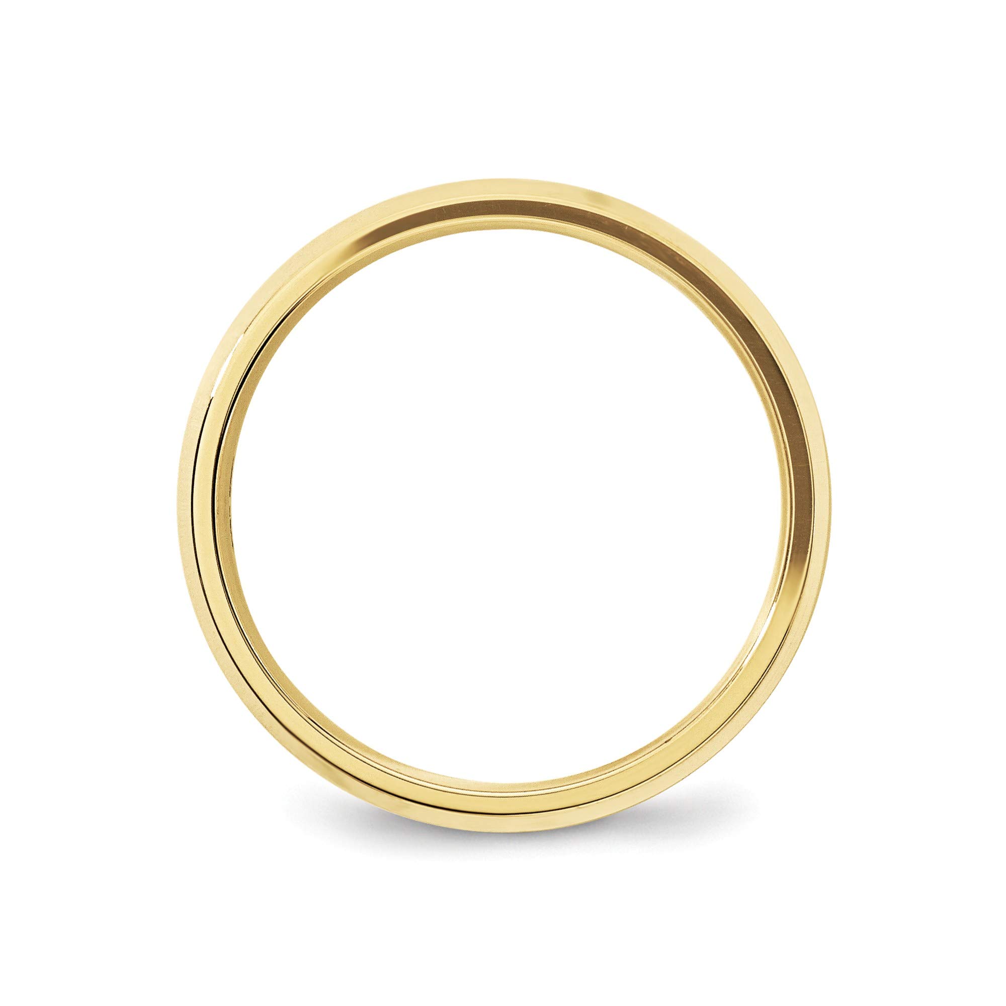 10k Yellow Gold 5mm Comfort Fit Band Ring for Men - Size 9