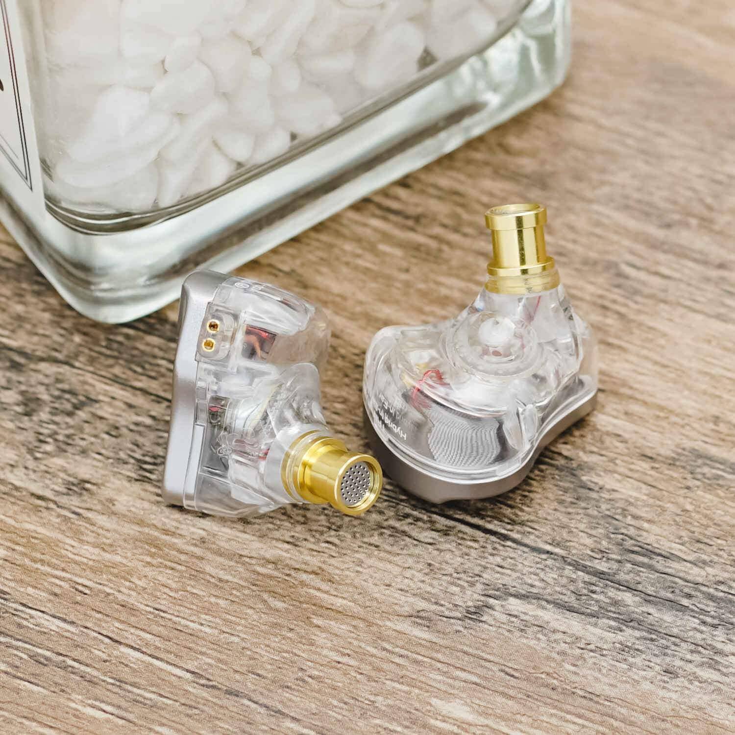 TRN TA2 2BA+1DD Hybrid In-Ear Monitors - High Resolution Audiophile Earphones for Music, Gaming & Studio Monitoring