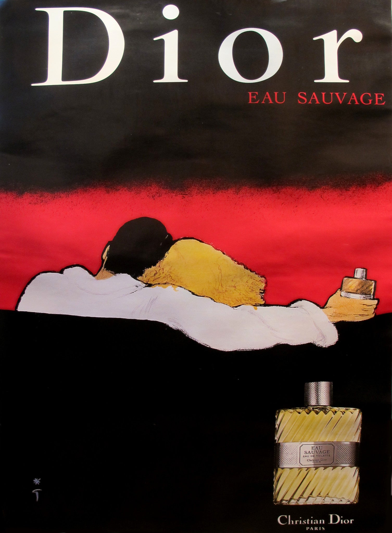 1979 Vintage Dior Perfume Advertisement - Eau Sauvage Cologne for Men & Women | Classic French Fragrance for Date Night & Special Occasions