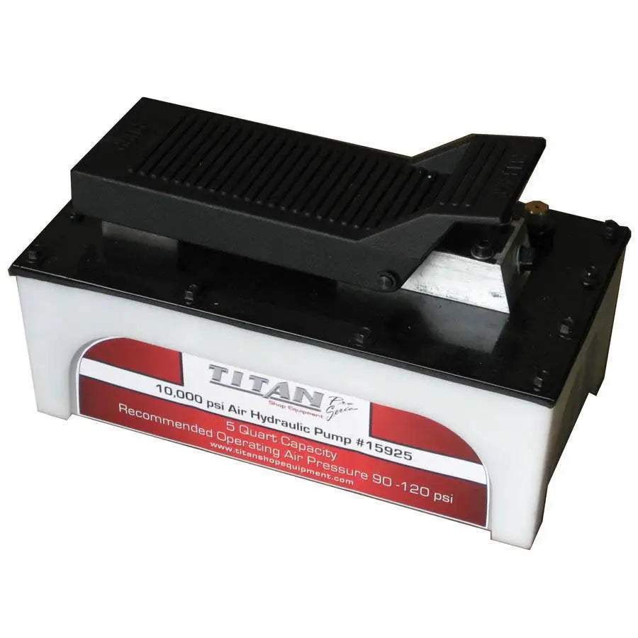 AME Titan Air Hydraulic Pump 10,000 PSI High Pressure (5 Quart) - Ideal for Automotive Repair, Heavy Equipment Maintenance & Industrial Applications