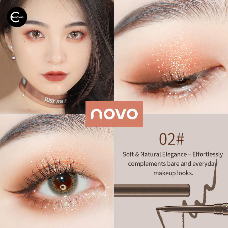 NOVO Precision Eyeliner Pencil - Waterproof & Smudge Proof Eye Liner for Long Lasting Makeup - Perfect for Everyday Wear, Party & Special Occasions