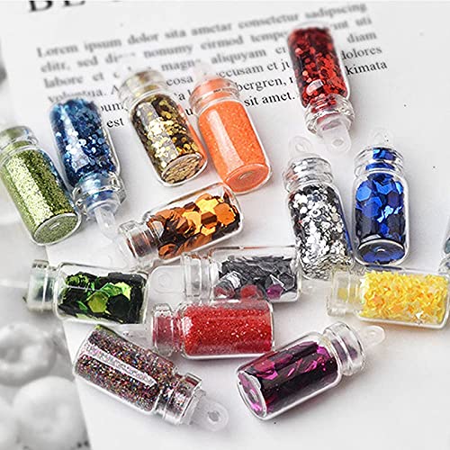 48 Colors Holographic Chunky Glitter for Nails, Body & Hair | Chunky Glitter Powder for Festive Makeup, Eyeshadow, Crafts & DIY | Perfect for Halloween, Christmas, Parties & Nail Art Designs