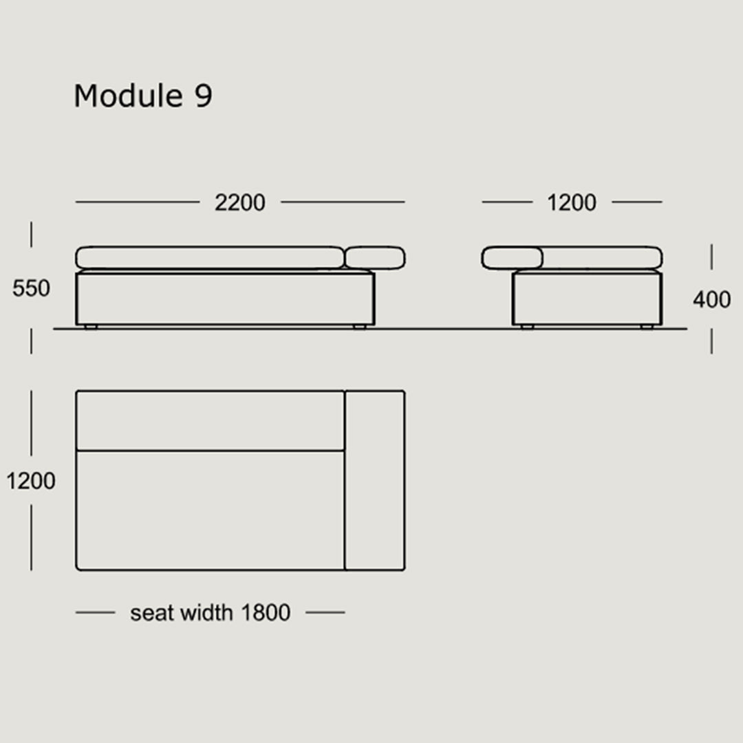 Modular Cinder Block Sofa Set - 8 & 15 Piece Configurable Sectional for Modern Living Room, Outdoor Patio or Lounge Space