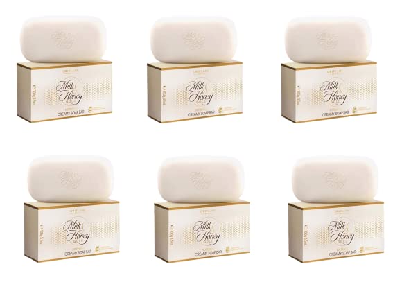 Organic Milk & Honey Gold Softening Creamy Soap Bar - 6 Pack for Dry & Sensitive Skin | Moisturizing Bath & Hand Soap for Luxury Skincare Routine