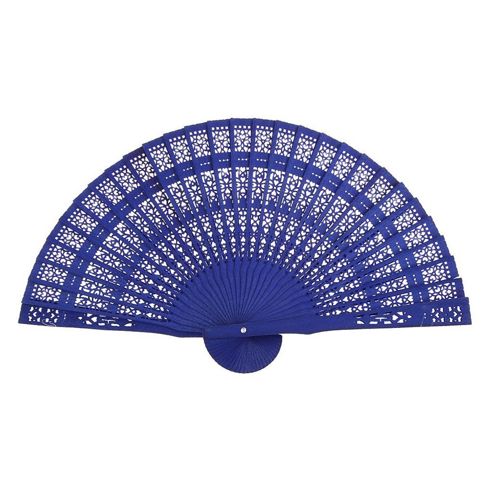 Totority Handheld Folding Fan - Premium Chinese Sandalwood Traditional Fan for Cooling, Wedding, Cosplay & Home Decor