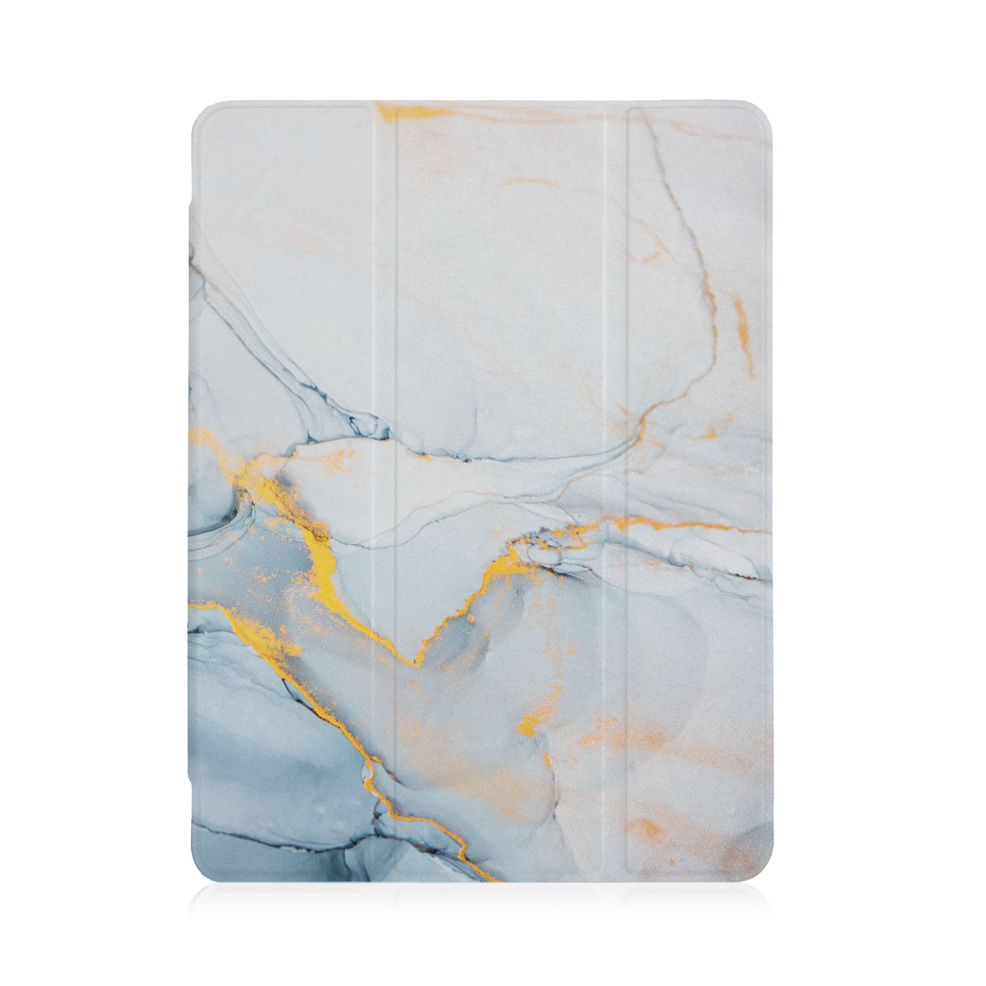 Marble Gold iPad See-Through Case - Slim Protective Cover for iPad Pro/Air/Mini - Perfect for Work, Travel & Everyday Use