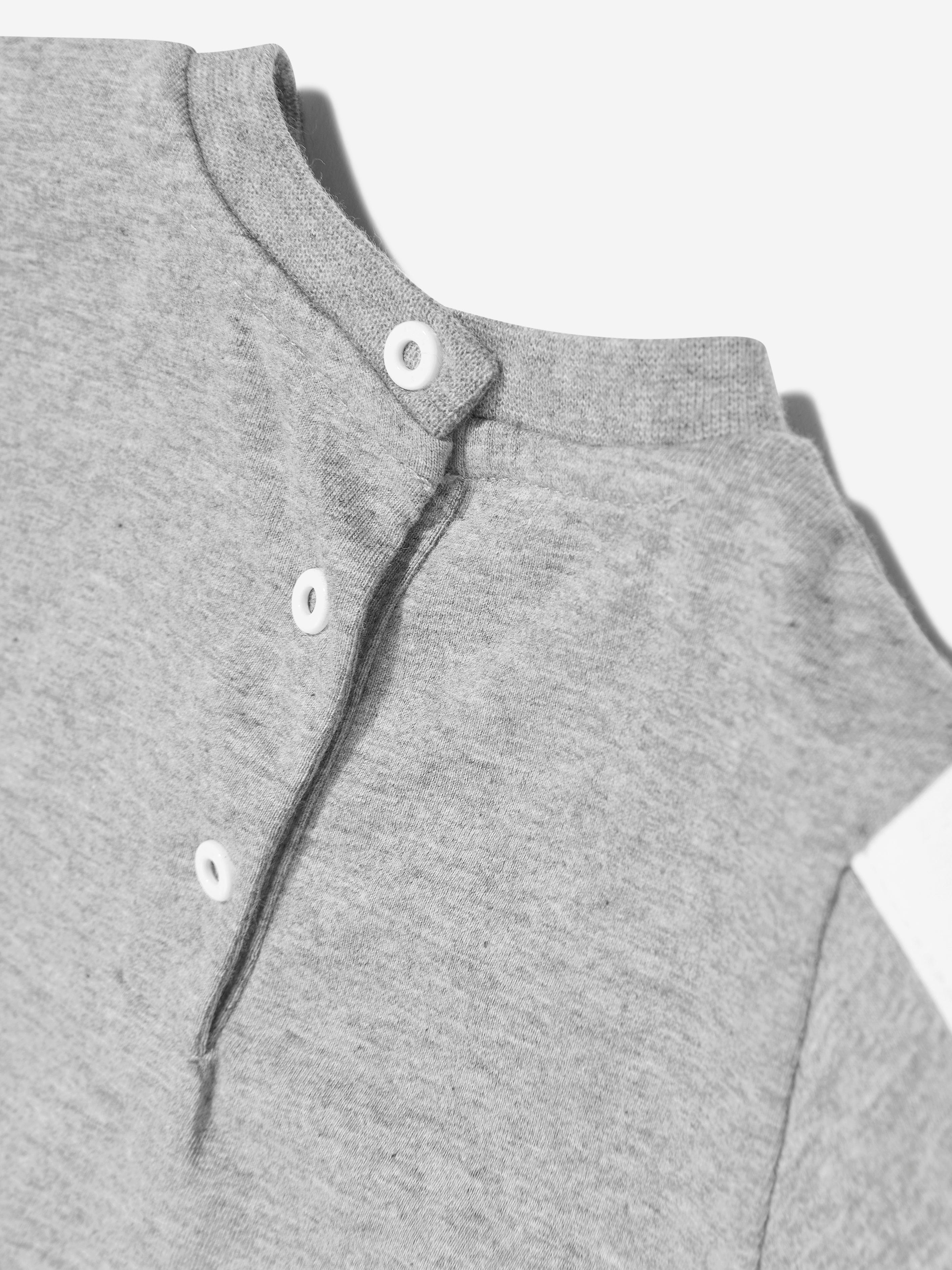 Balmain Baby Boys Logo T-Shirt - Grey Cotton Short Sleeve Tee for Casual Wear & Special Occasions