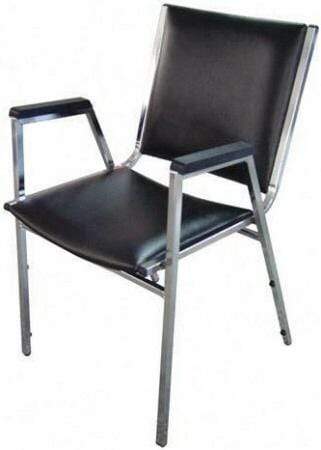 Lorell 62502 Stackable Vinyl Chairs Without Arms - Durable Office & Conference Room Seating for Schools, Events & Waiting Areas