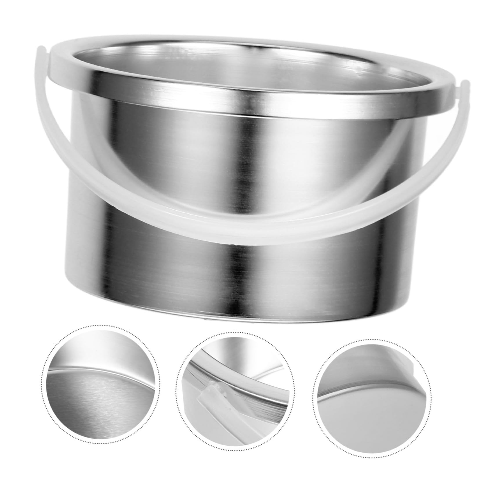 4PCS Wax Warmer Replacement Pots - Silver Aluminum Alloy Wax Melting Inner Pots for Hair Removal & Wax Therapy (Perfect for Salon, Spa & Home Use)