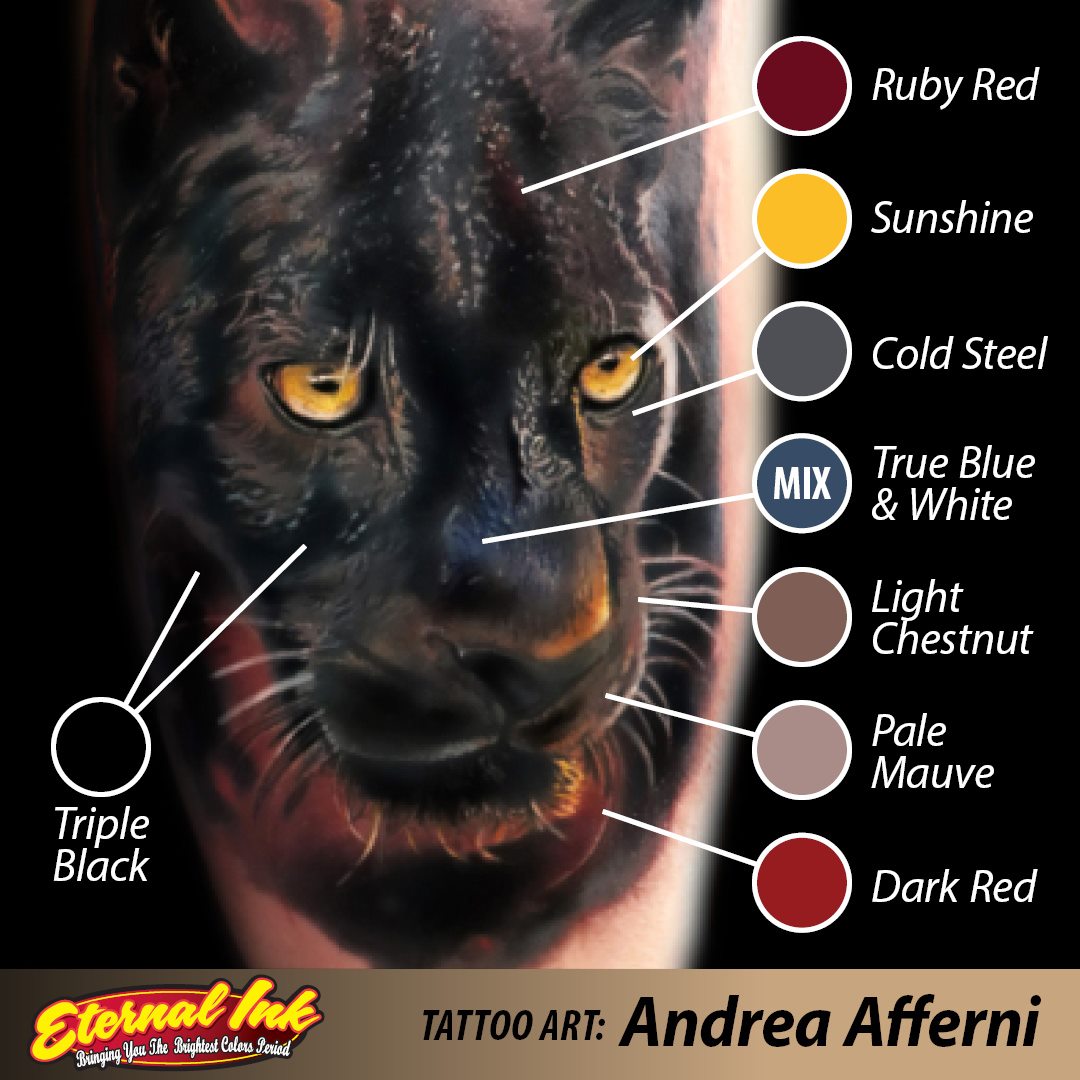 Eternal Ink Dark Red - Premium Long-Lasting Tattoo Ink for Professional Artists | Ideal for Tattoo Studios, Body Art, and Permanent Makeup