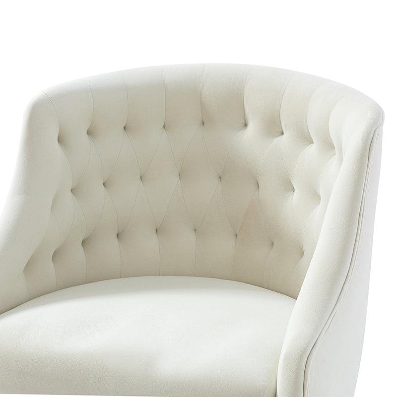 Penelope Velvet Tufted Office Chair - Ergonomic Executive Desk Chair with Lumbar Support - Perfect for Home Office, Gaming & Workspace Comfort