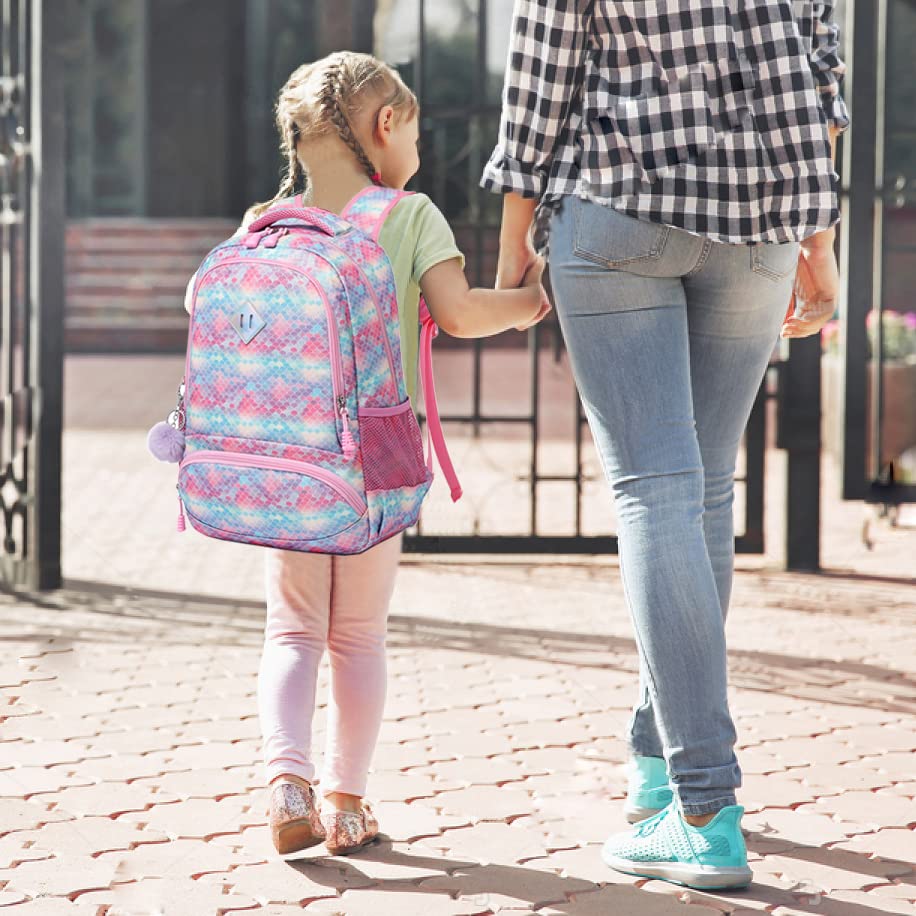 Cute Unicorn Backpack for Girls - Water Resistant School Bookbag Set for Elementary Kids | Perfect for School, Travel & Daily Use