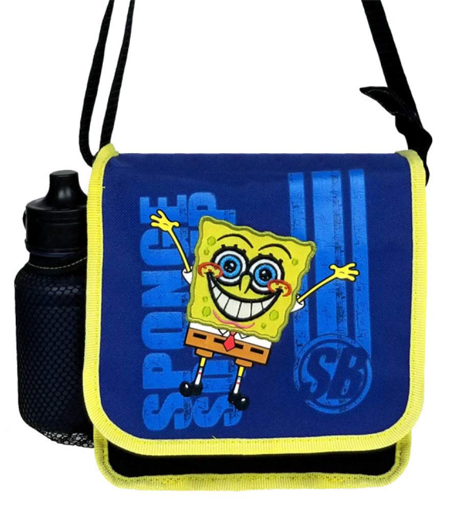 SpongeBob SquarePants DJ Lunch Box with Insulated Water Bottle - Kids School Lunch Bag, Bento Box & Reusable Water Bottle Set for School, Picnics & Outdoor Activities