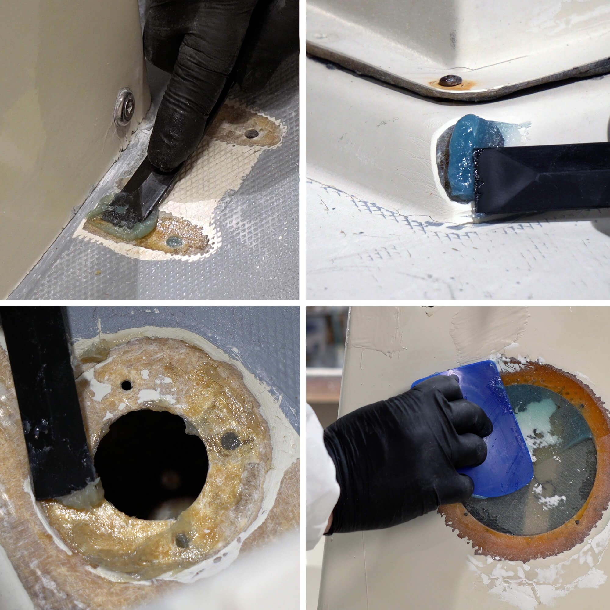 TotalBoat Marine Grade Fiberglass Repair Putty - Long Strand Polyester Structural Filler for Boat & Automotive Repairs | Waterproof Bonding for Hulls, Decks & Vehicle Body Panels