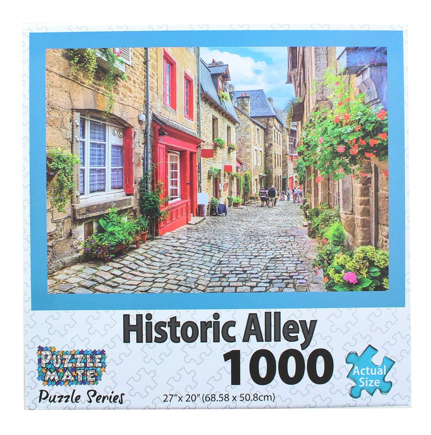 Puzzle Mate - Historic Alley - 1000 Piece Jigsaw Puzzle for Adults | Challenging Vintage Street Scene | Perfect for Family Game Night & Stress Relief