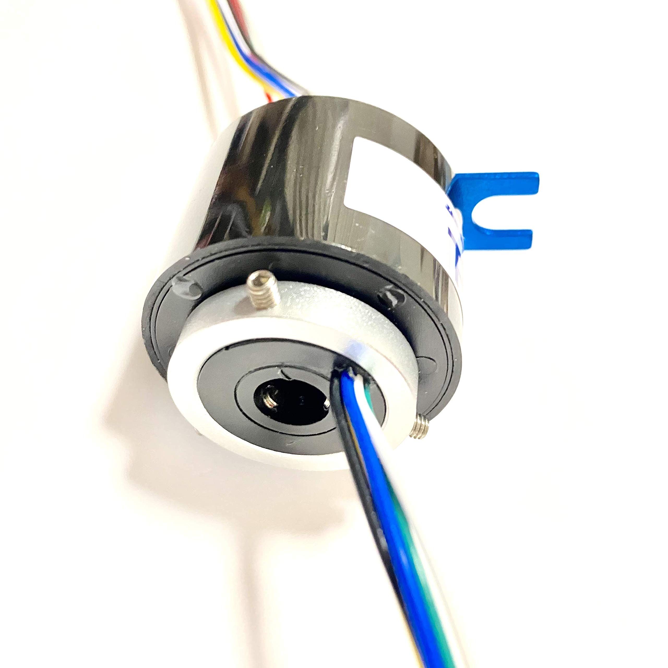 6-Wire 5A Slip Ring Connector - 8mm Inner Diameter for Rotary Electrical Transmission