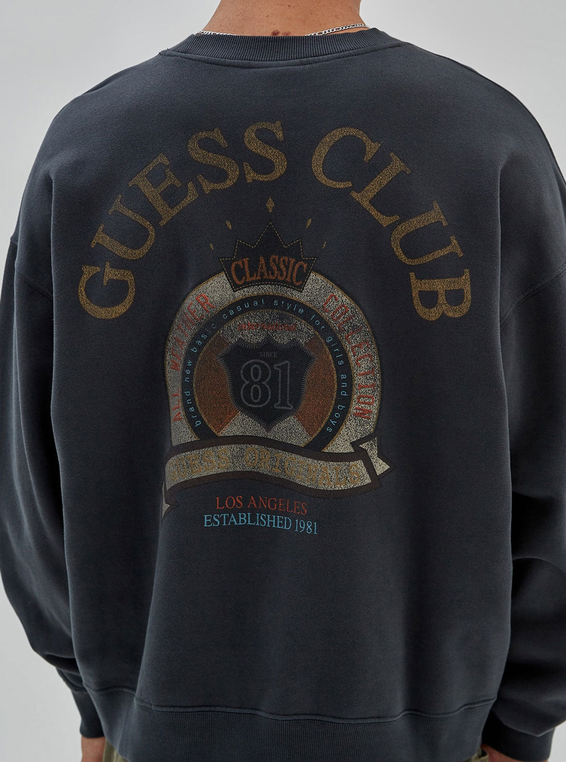 Guess Originals Varsity Jumper for Men & Women - Classic Retro Letterman Sweater for Casual Wear, College Style, and Street Fashion