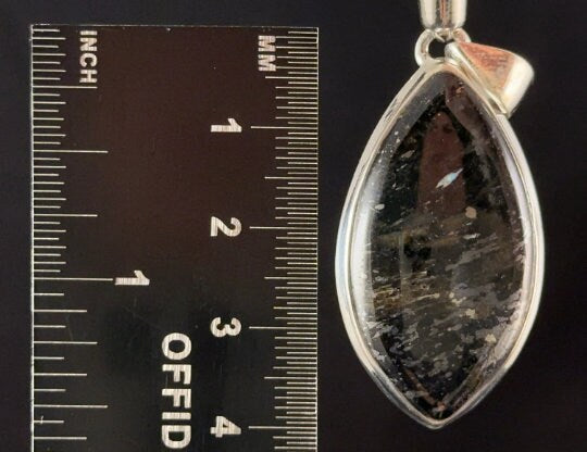 NUUMMITE Crystal Pendant Necklace - Sterling Silver Marquise Cabochon Healing Stone Jewelry for Women | Spiritual Protection, Meditation & Energy Healing Accessory