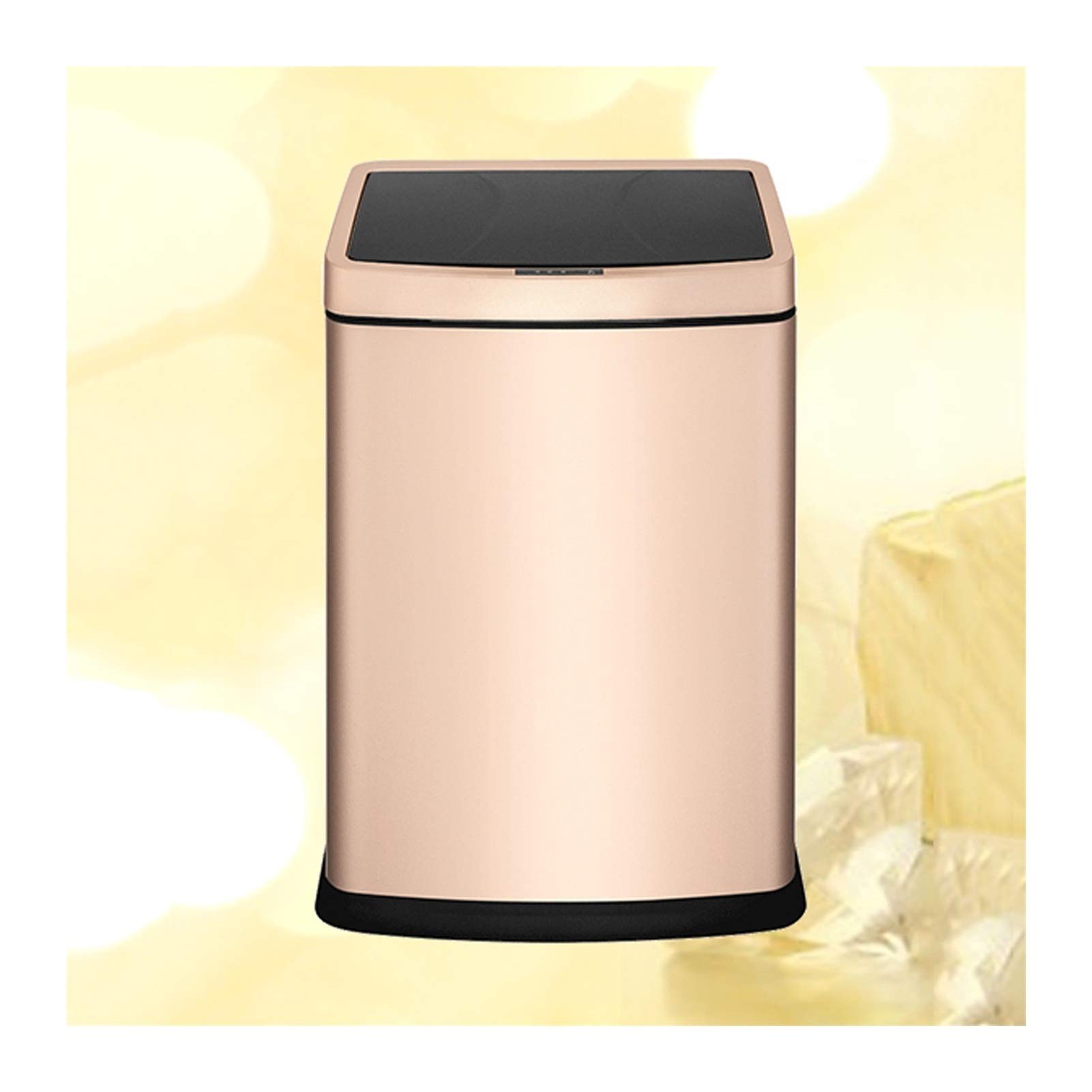 Smart Touchless Stainless Steel Trash Can with Lid - Large Capacity Kitchen Garbage Bin for Home, Office, Living Room & Bathroom | Automatic Sensor Waste Bin for Modern Household & Workspaces