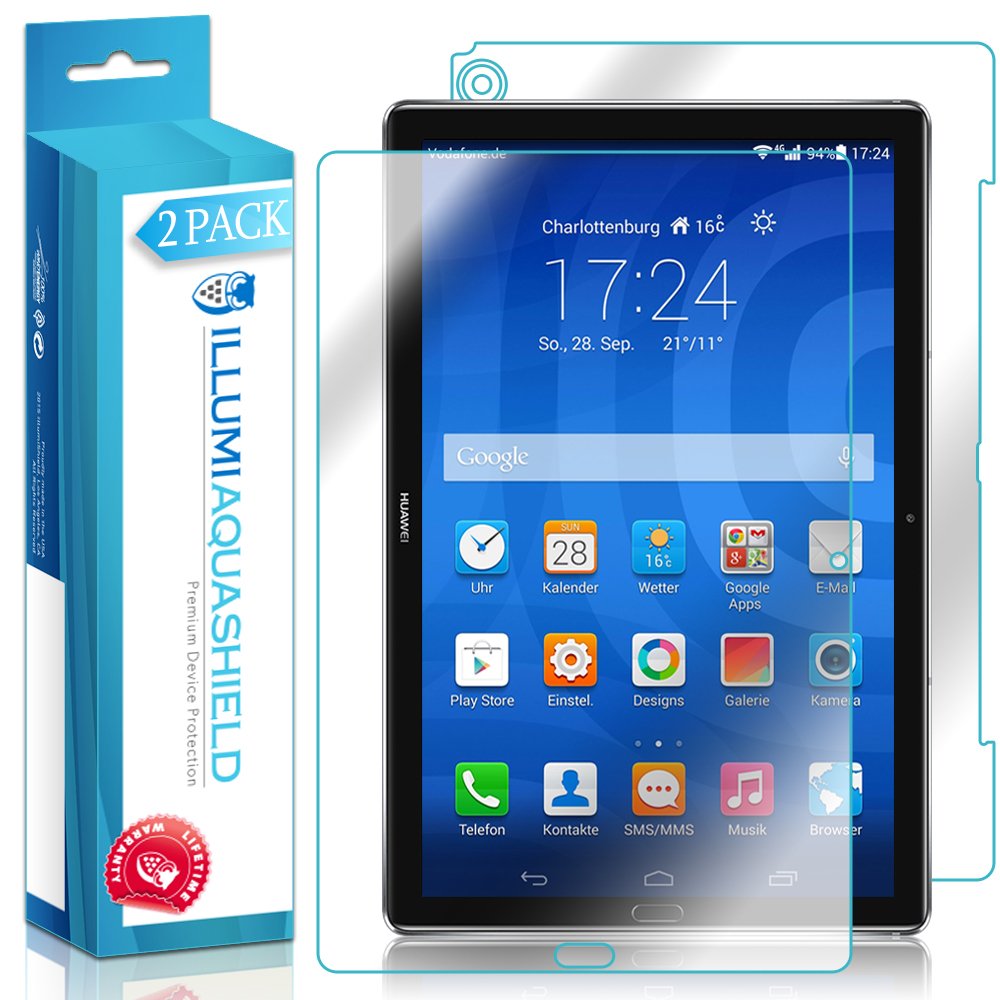 HD Clear TPU Screen Protector for Huawei MediaPad M5 10 (2-Pack) - Bubble-Free Front & Back Protection | Perfect for Work, Travel & Entertainment