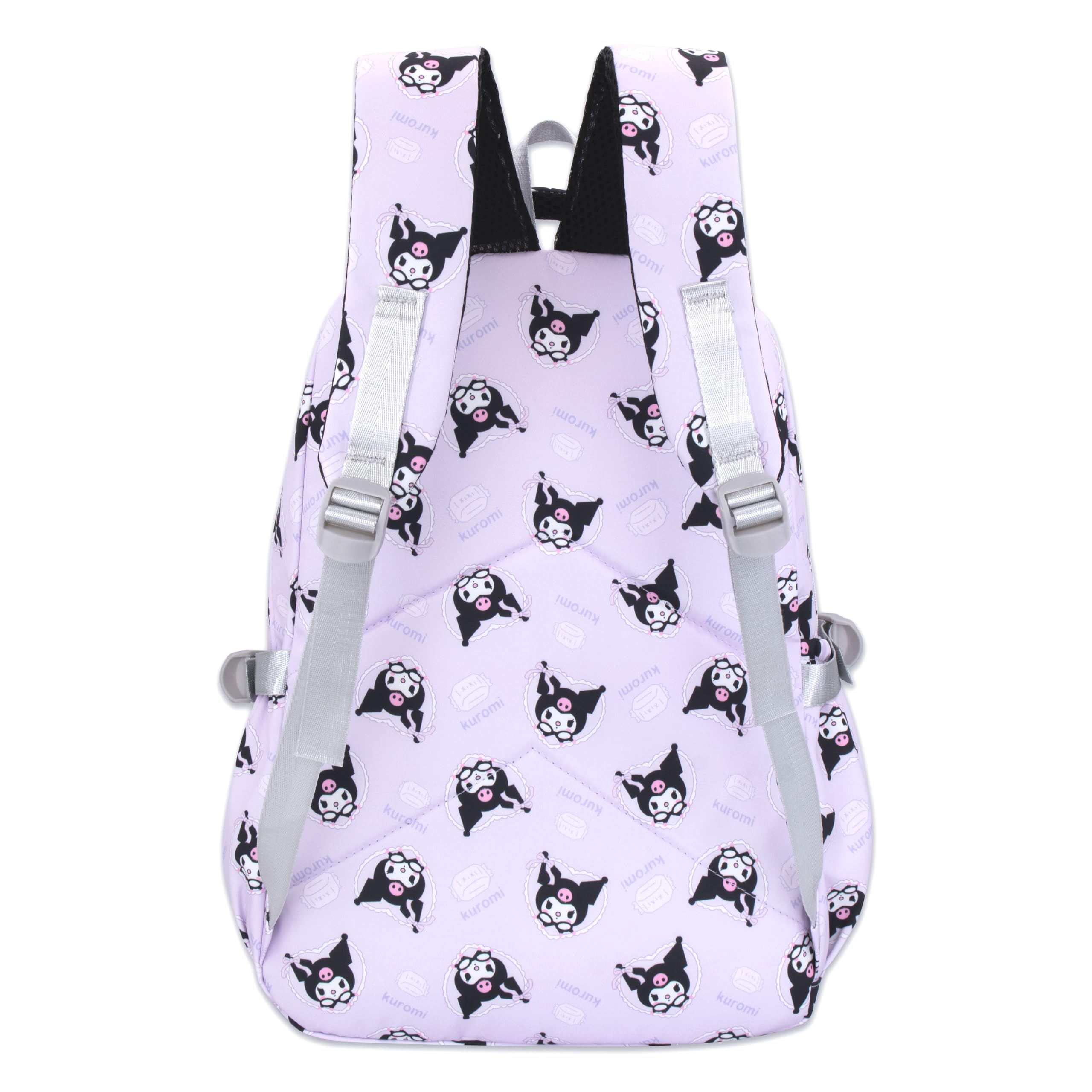 Kuromi Anime Print Large Capacity Backpack - Stylish Laptop Backpack for School, Travel, Hiking & Cycling | Durable Casual Rucksack in Purple | Perfect for College, Work & Outdoor Adventures