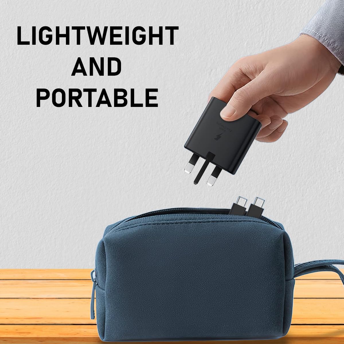 25W Super Fast Charger Plug for Samsung Galaxy A36/A35/A34 5G/A33/A32 - USB Type C Wall Charger with 1M Cable & UK 3-Pin Adapter - Perfect for Home, Office & Travel Charging