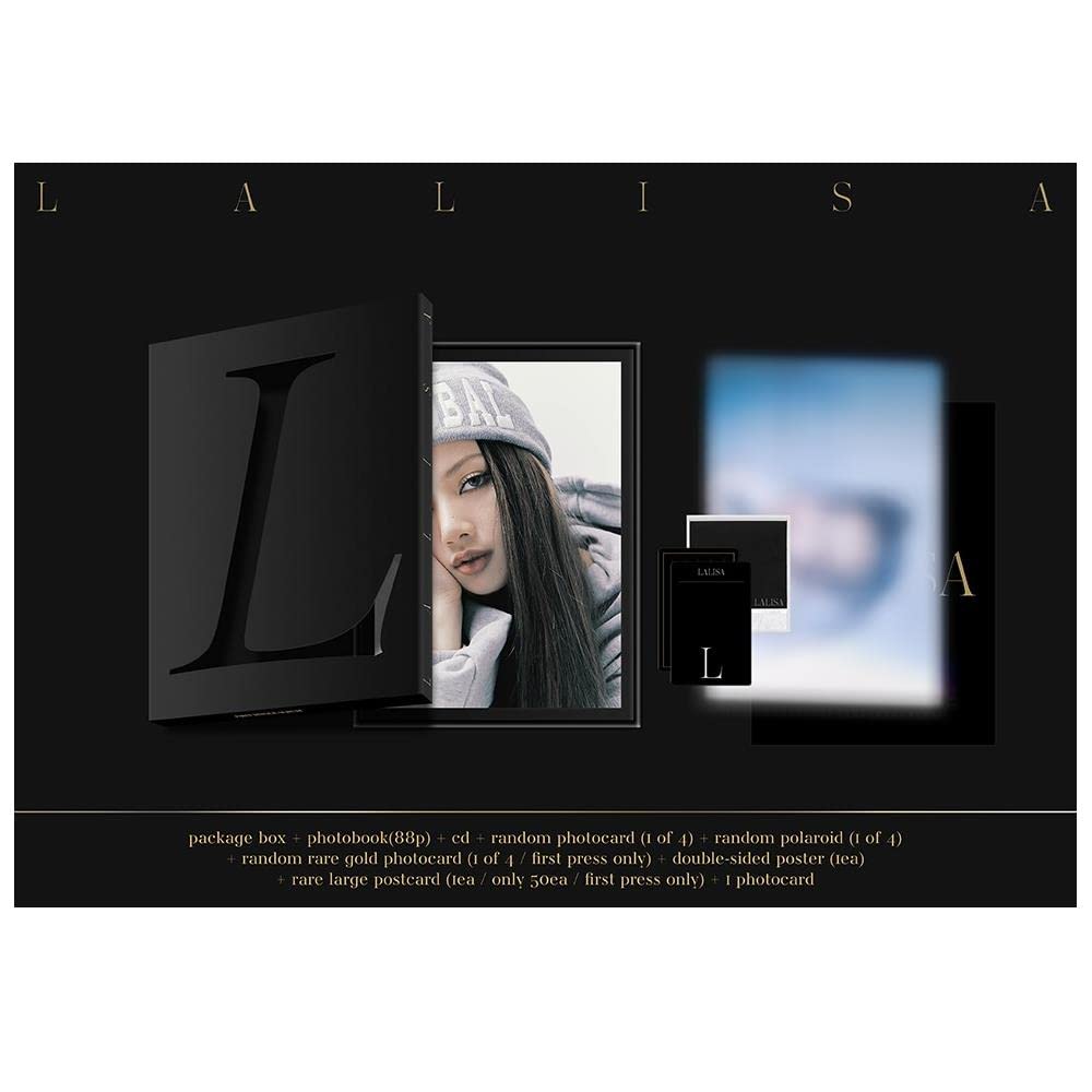 LALISA Maxi-Single Black Box - Limited Edition K-Pop Album | Perfect for K-Pop Collectors & BLACKPINK Fans | Great for Display, Gifts & Music Collections